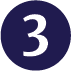 indigo circle with number three in the middle in white